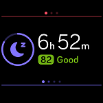 Example of the previous night's sleep duration and sleep score